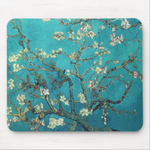 Mousepad Tapete do rato das flores da amêndoa de Van Gogh