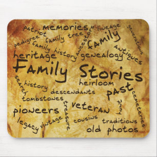 Mousepad Tapete do rato das histórias da família