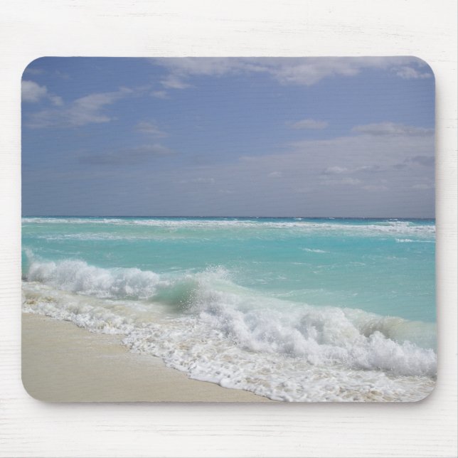 Mousepad Tapete do rato das ondas de oceano de Cancun (Frente)