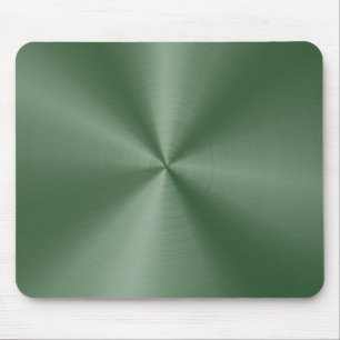 Mousepad Tapete do rato de aço inoxidável verde de Dee