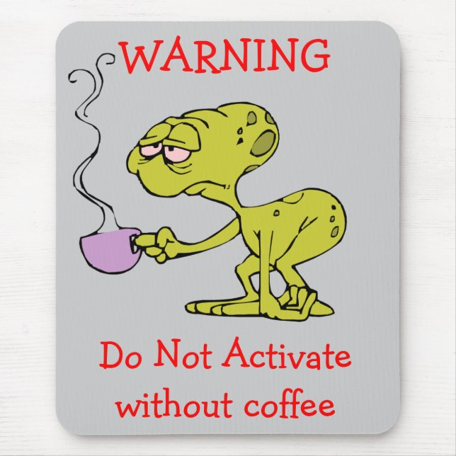 Mousepad Tapete do rato DE ADVERTÊNCIA (Frente)