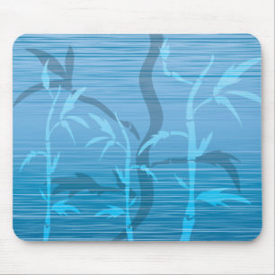Mousepad Tapete do rato de bambu azul