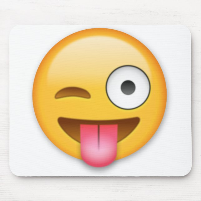 Mousepad Tapete do rato de Emoji (Frente)