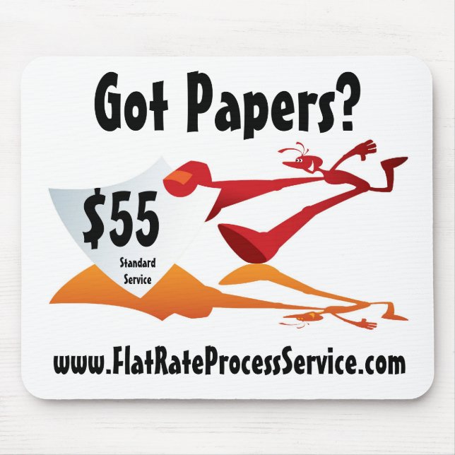 Mousepad tapete do rato de FlatRateProcessService.com (Frente)