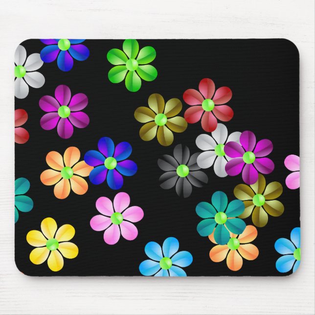 Mousepad Tapete do rato de flower power (Frente)