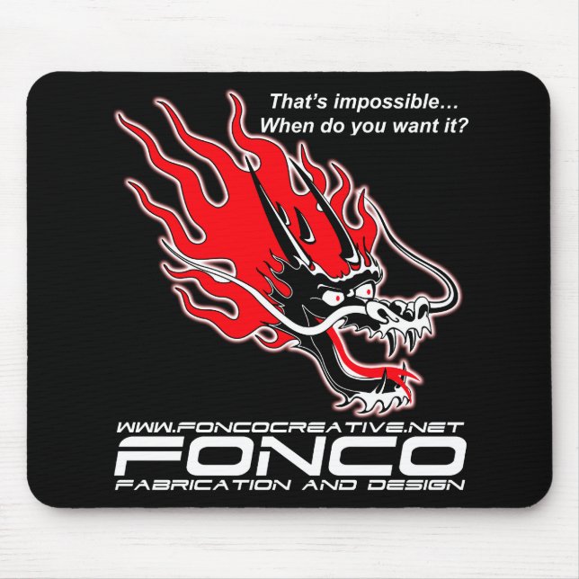 Mousepad Tapete do rato de Fonco (Frente)