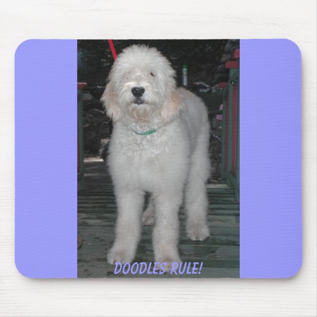 Mousepad Tapete do rato de Goldendoodle (Frente)