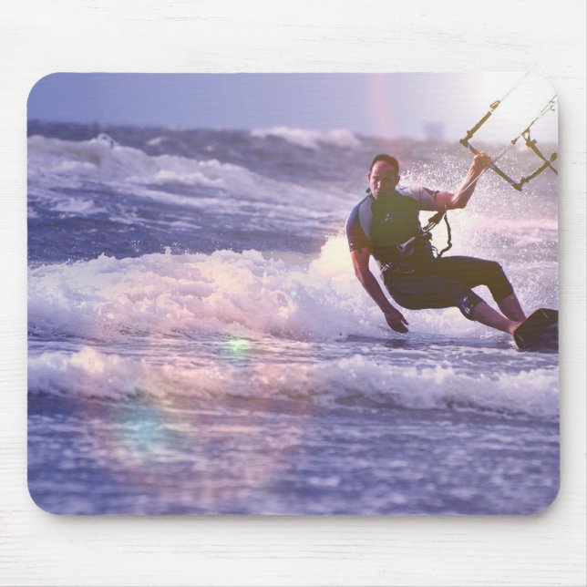 Mousepad Tapete do rato de Kitesurfer (Frente)