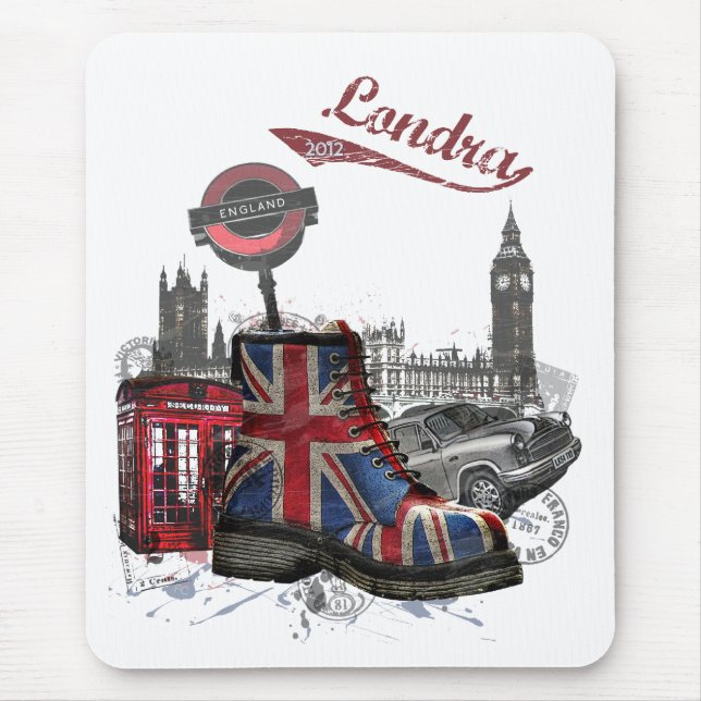 Mousepad Tapete do rato de Londres (Frente)