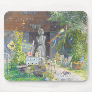 Mousepad Tapete do rato de madeira das antiguidades de Bull
