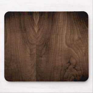Mousepad Tapete do rato de madeira de mogno profundo da