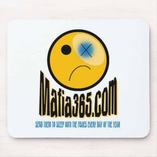 Mousepad tapete do rato de Mafia365.com (Frente)