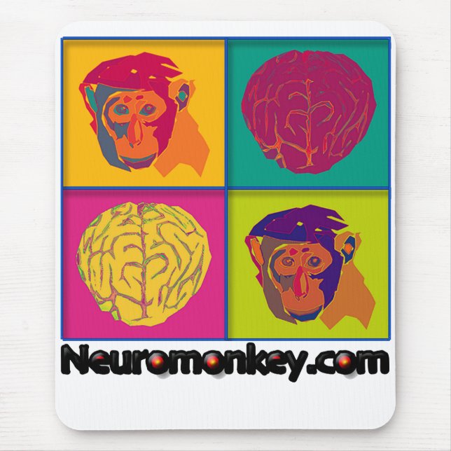 Mousepad Tapete do rato de Neuromonkey (Frente)