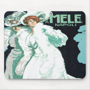 Mousepad Tapete do rato de Nouveau da arte de Mele Napoli