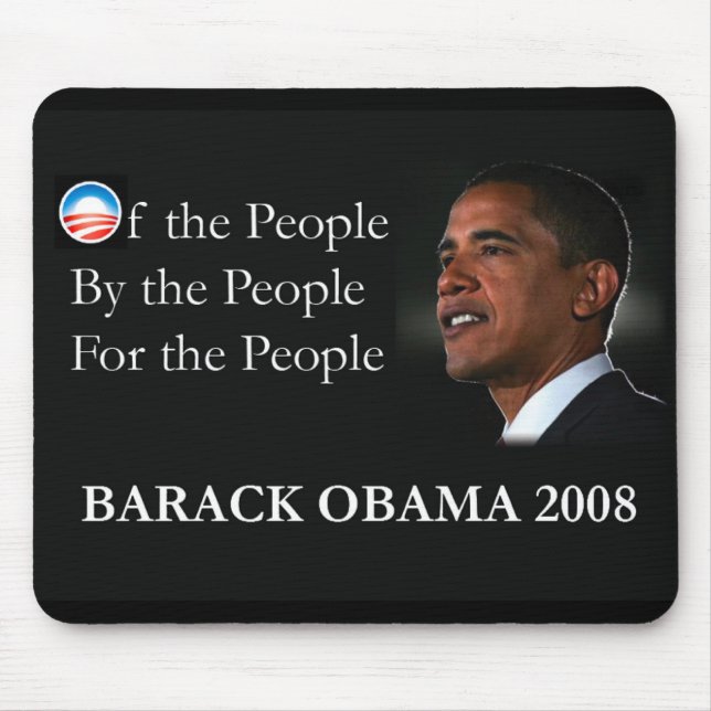 Mousepad Tapete do rato de Obama (Frente)