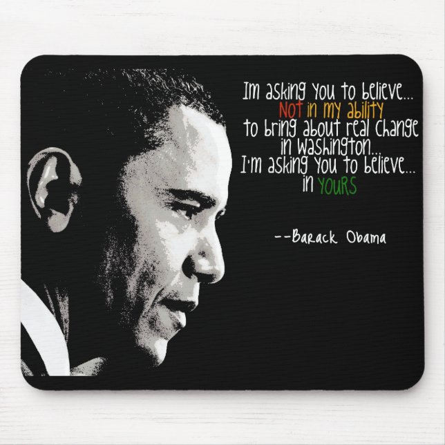 Mousepad Tapete do rato de Obama (Frente)