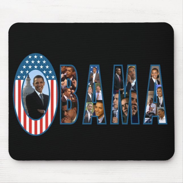 Mousepad Tapete do rato de Obama - personalizado (Frente)