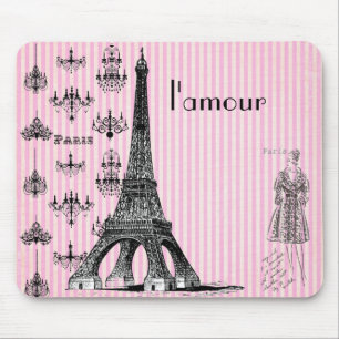 Mousepad tapete do rato de Paris do l'amour, tapete do rato