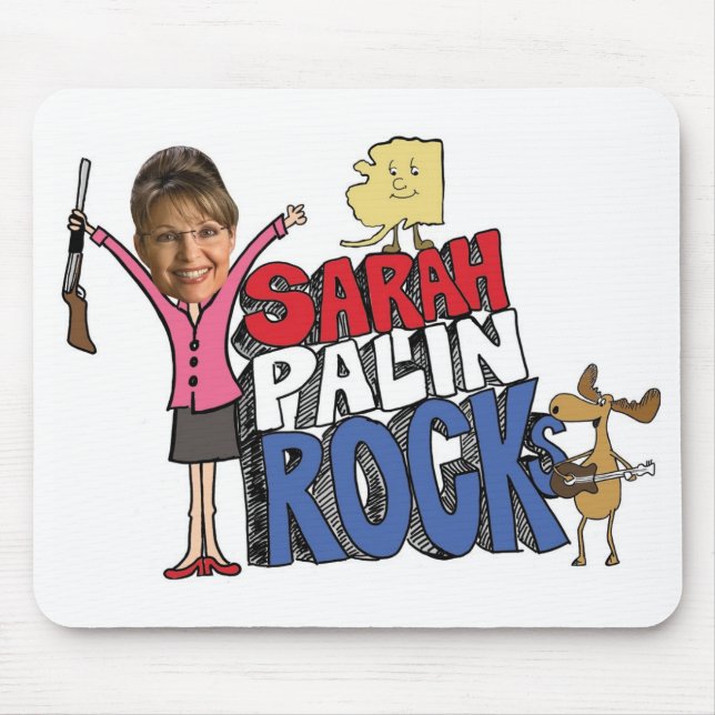 Mousepad Tapete do rato de Sarah Palin (Frente)