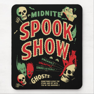 Mousepad Tapete do rato de Spookshow do vintage