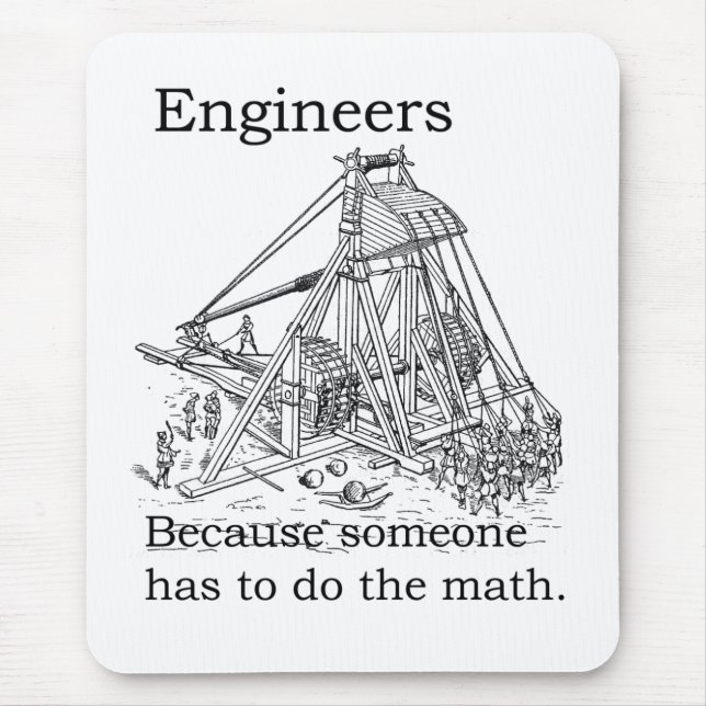 Mousepad Tapete do rato de Trebuchet dos engenheiros (Frente)