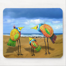 Mousepad Tapete do rato de três pássaros