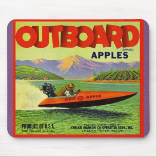 Mousepad TAPETE DO RATO DE WQ: Maçãs externas - lago