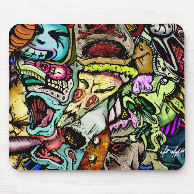 Mousepad Tapete do rato desarrumado (Frente)