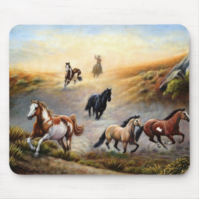 Mousepad Tapete do rato - deserto pintado (Frente)