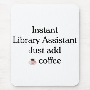 Mousepad Tapete do rato do assistente da biblioteca