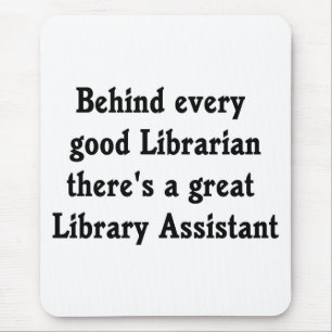 Mousepad Tapete do rato do assistente da biblioteca