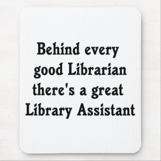Mousepad Tapete do rato do assistente da biblioteca
