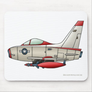 Mousepad Tapete do rato do avião militar do lutador de jat