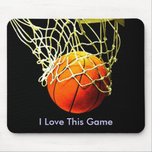 Mousepad Tapete do rato do basquetebol - amor de I este