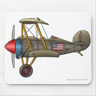 Mousepad Tapete do rato do biplano do vintage do avião