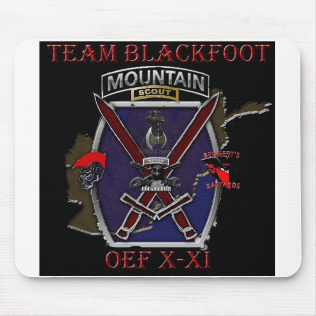 Mousepad Tapete do rato do Blackfoot da equipe (Frente)
