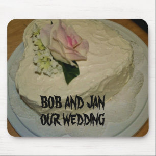 Mousepad Tapete do rato do bolo de casamento