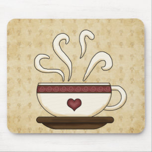 Mousepad tapete do rato do café