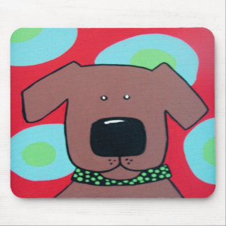 Mousepad Tapete do rato do cão de Brown