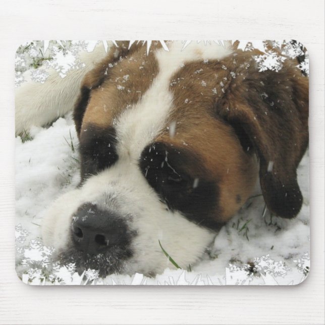 Mousepad Tapete do rato do cão de St Bernard (Frente)