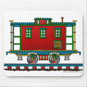 Mousepad Tapete do rato do carro do Caboose do trem