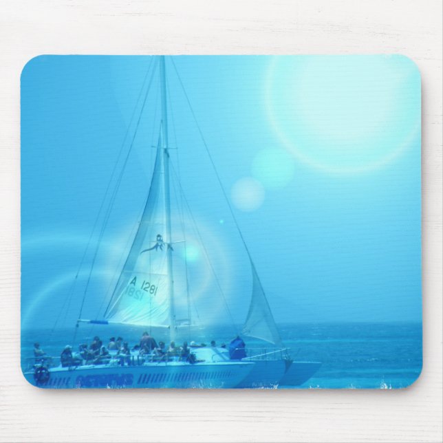 Mousepad Tapete do rato do catamarã da navigação (Frente)
