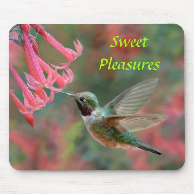 Mousepad Tapete do rato do colibri (Frente)