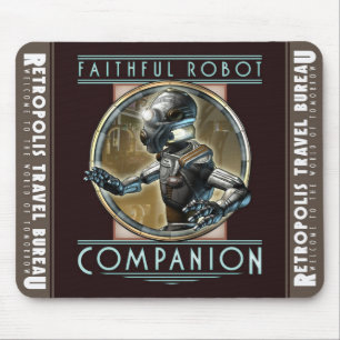 Mousepad "Tapete do rato do companheiro fiel do robô"