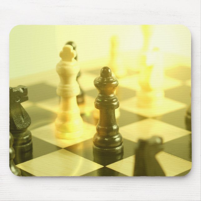 Mousepad Tapete do rato do conselho de xadrez (Frente)