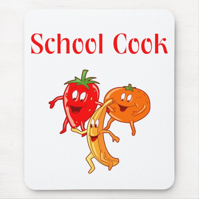 Mousepad Tapete do rato do cozinheiro da escola (Frente)