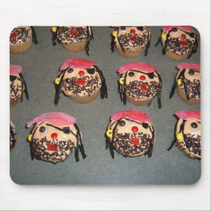 Mousepad Tapete do rato do cupcake do pirata