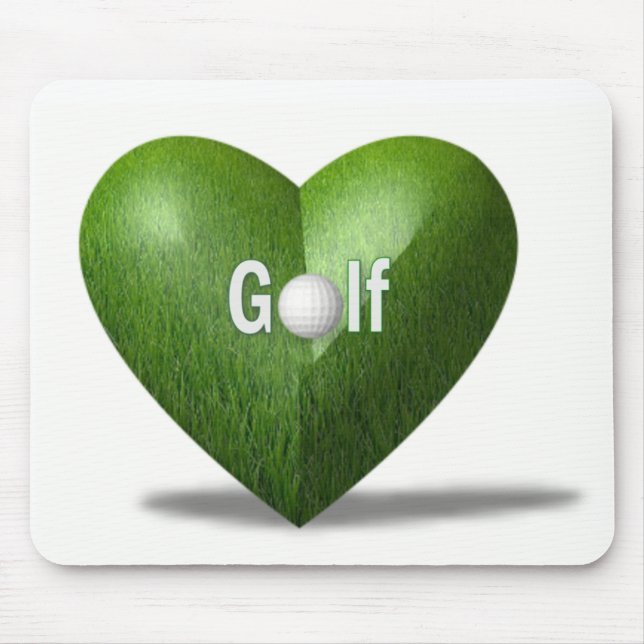 Mousepad Tapete do rato do design do amante do golfe (Frente)