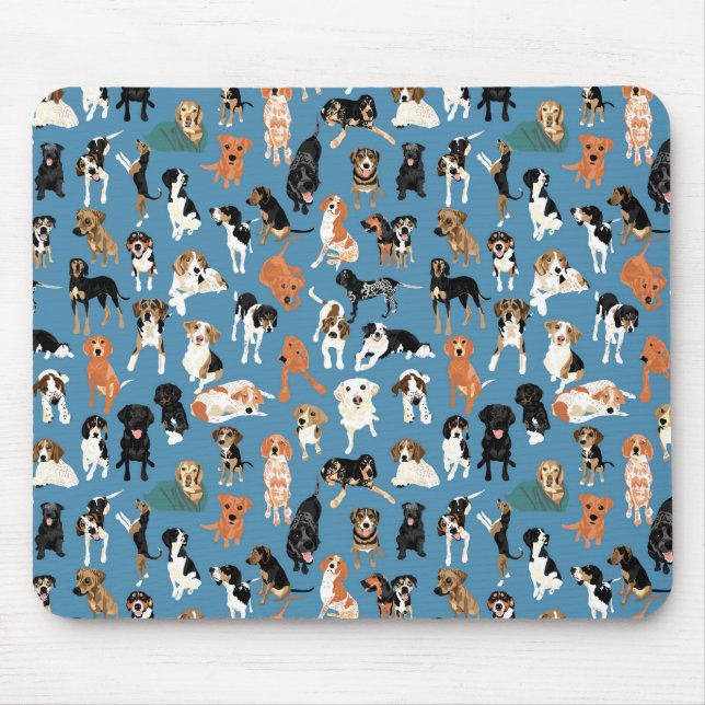 Mousepad Tapete do rato do distrito do cão (Frente)