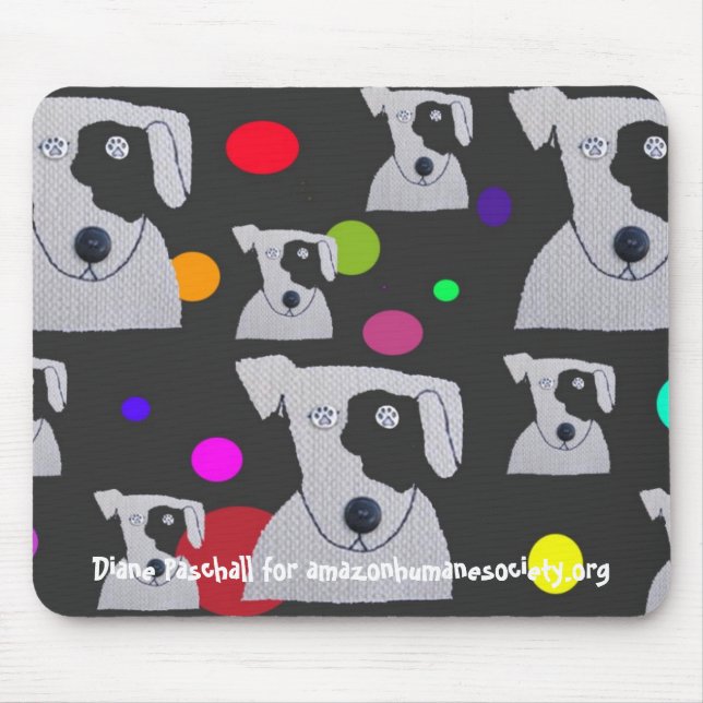 Mousepad Tapete do rato do divertimento que caracteriza a (Frente)